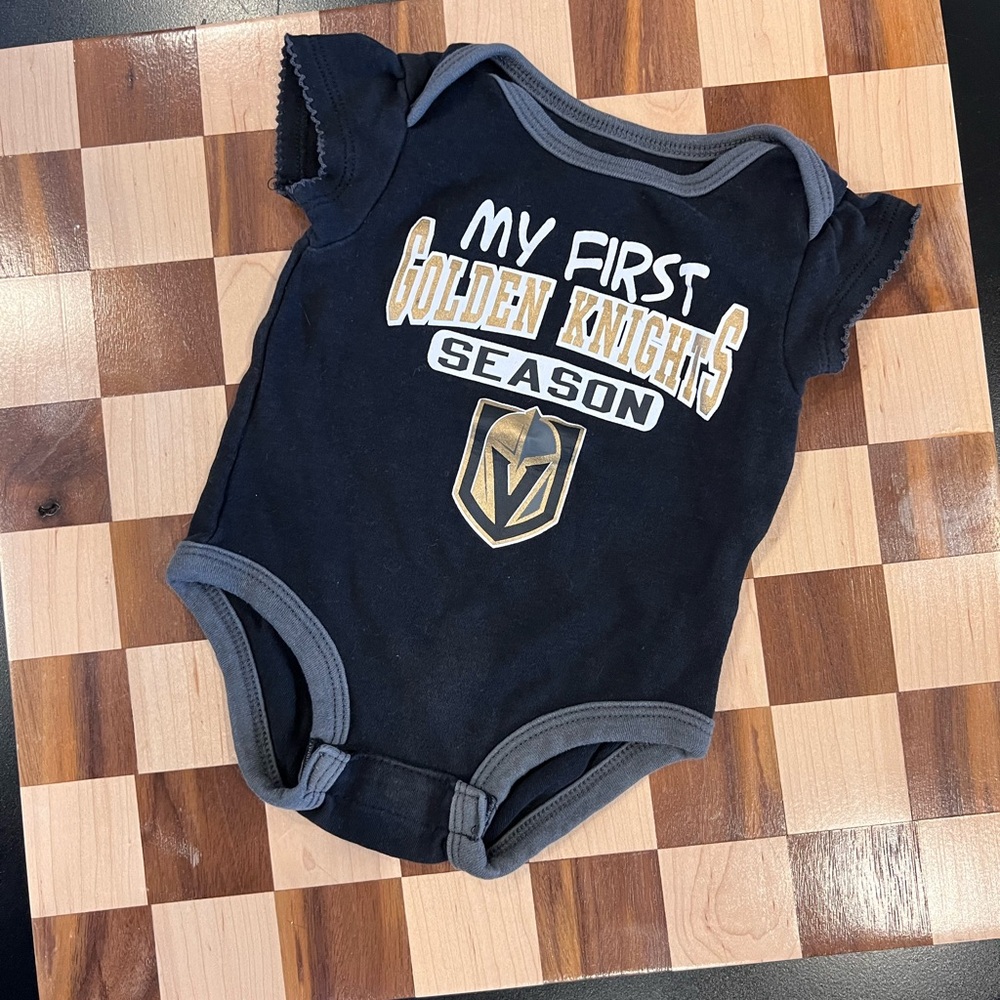 NHL Black Baby Onesie